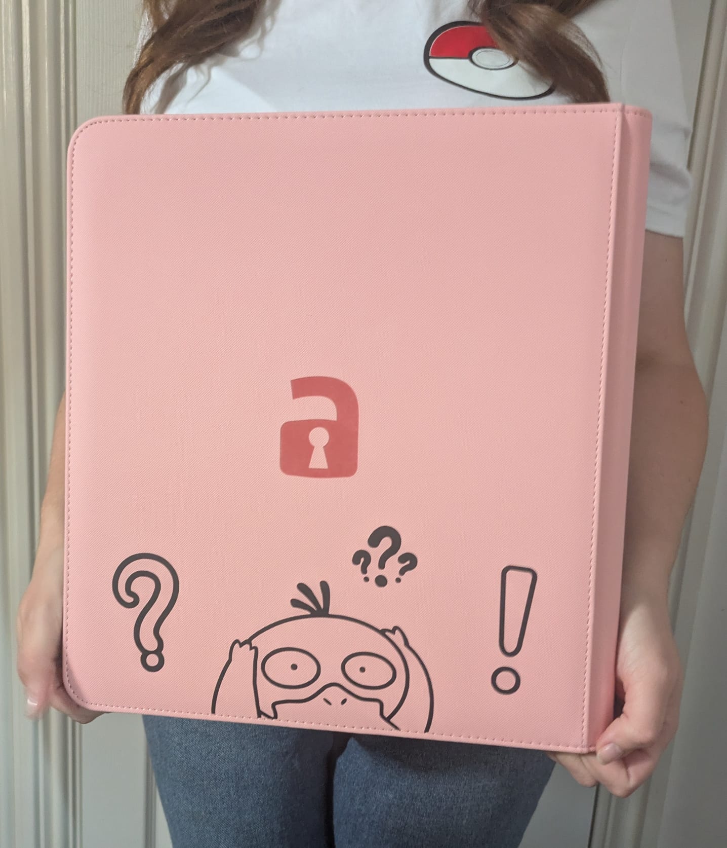 Custom Made Vault X 12 Pocket Pink Zip Binder / Folder for TCG collection – Slowpoke & Psyduck