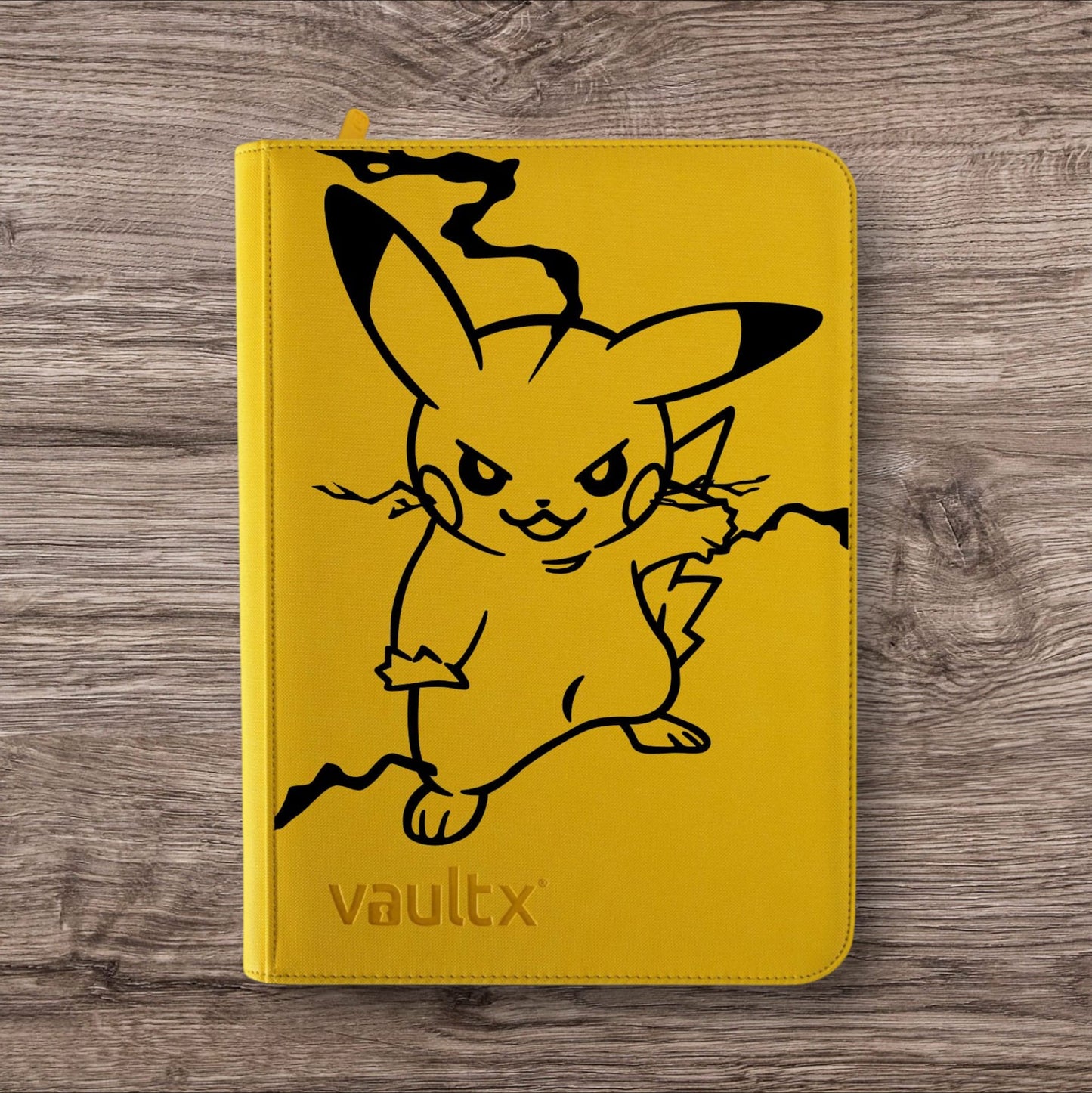 Custom Made Vault X 9 Pocket Yellow Binder / Folder for TCG collection – Pikachu