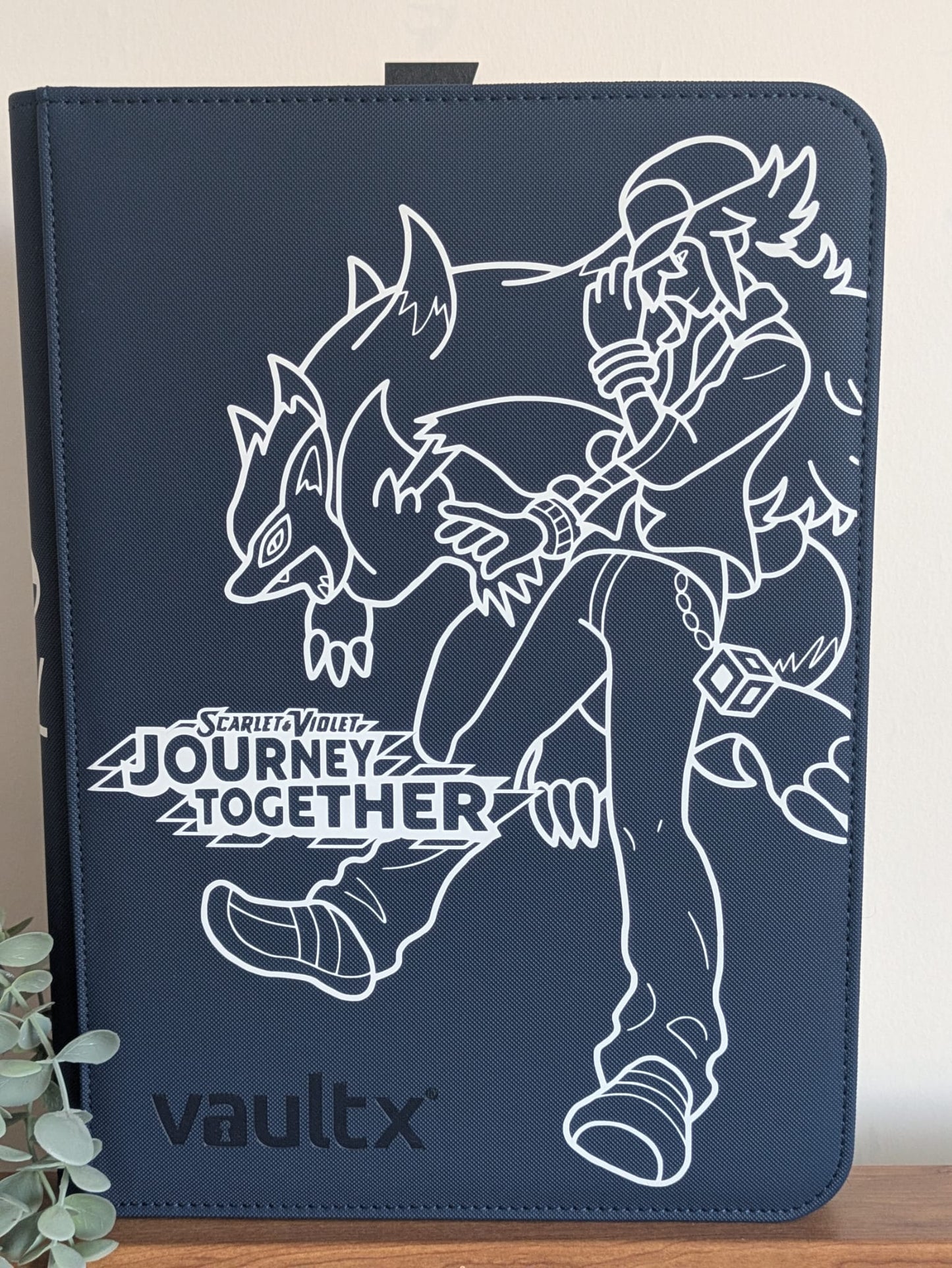 Custom Made Vault X 9 Pocket Blue Zip Binder / Folder for TCG collection – Journey Together N & Zoroark Edition