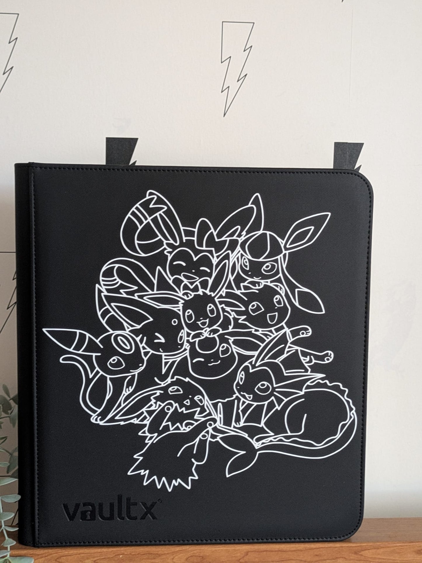 Custom Made Vault X 12 Pocket Black Zip Binder / Folder for TCG collection – Eeveelutions