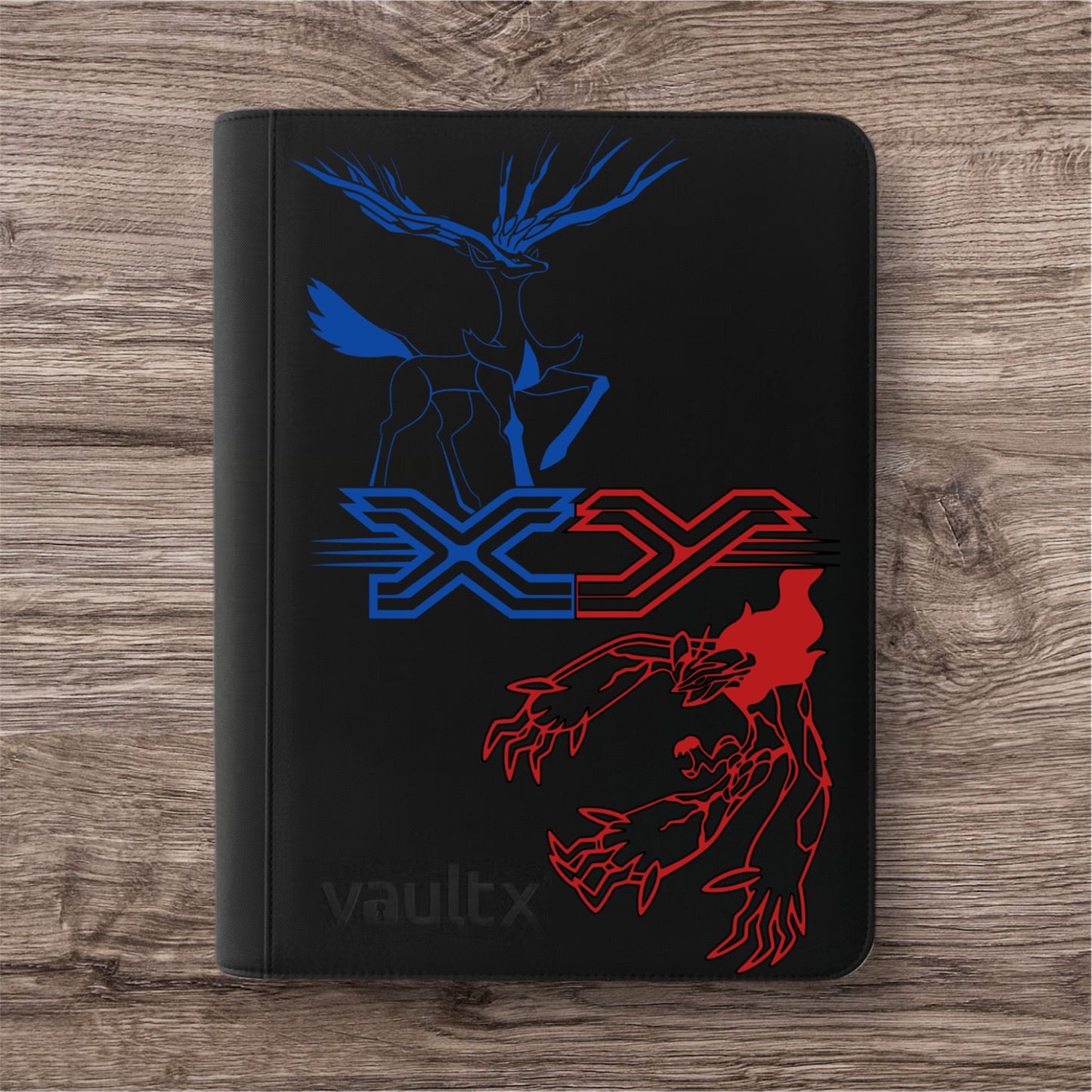 Custom Made Vault X 16 Pocket Black Zip Binder / Folder for TCG collection – XY