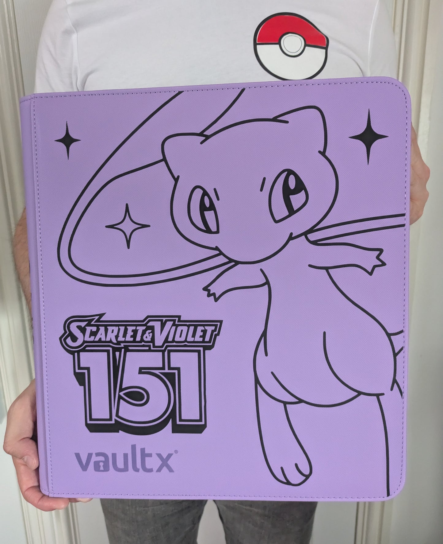 Custom Made Vault X 12 Pocket Purple Zip Binder / Folder for TCG collection – 151 Mew Edition