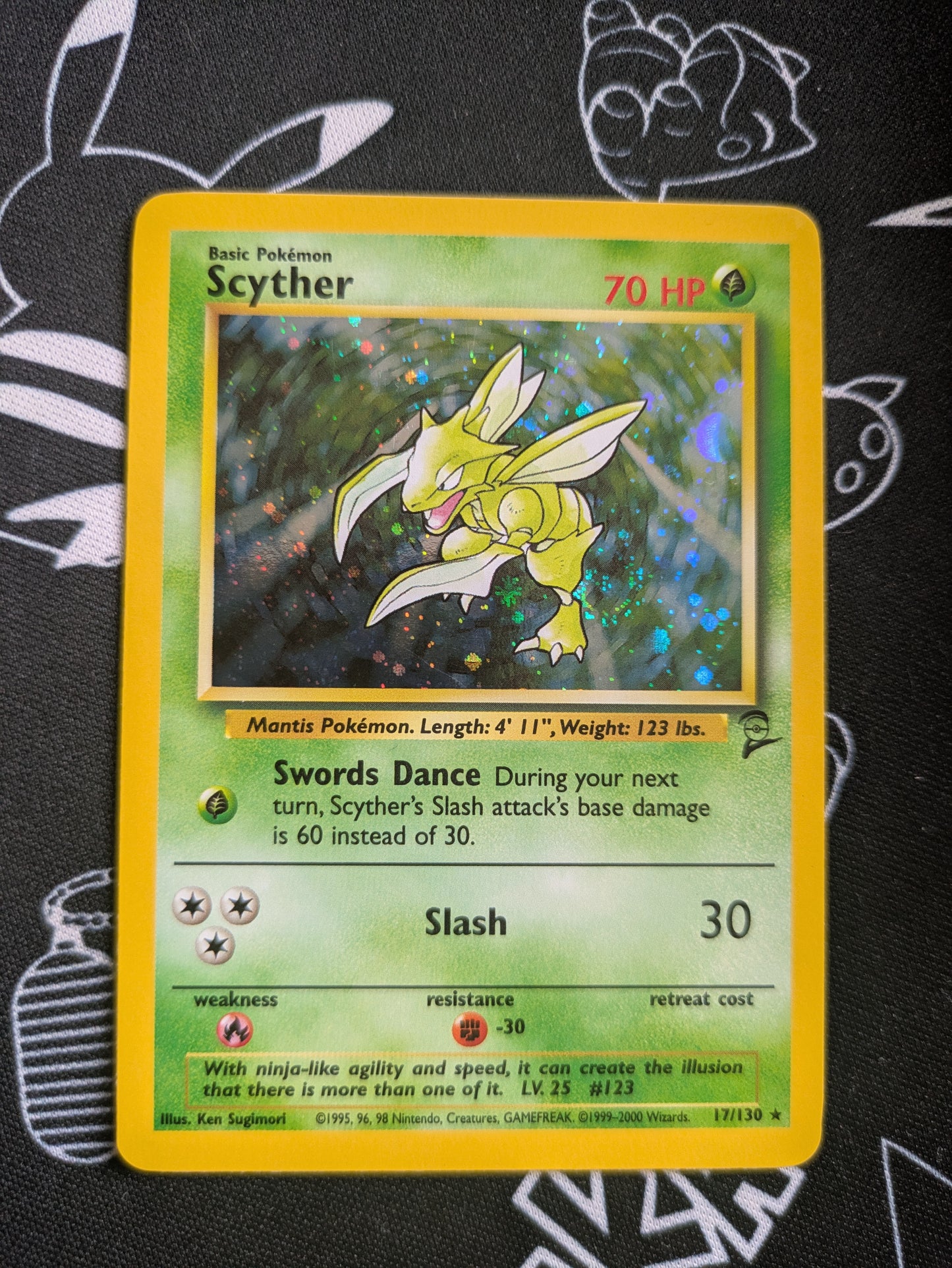 Scyther Base Set 2 Holo 17/130 - Pokemon TCG Card