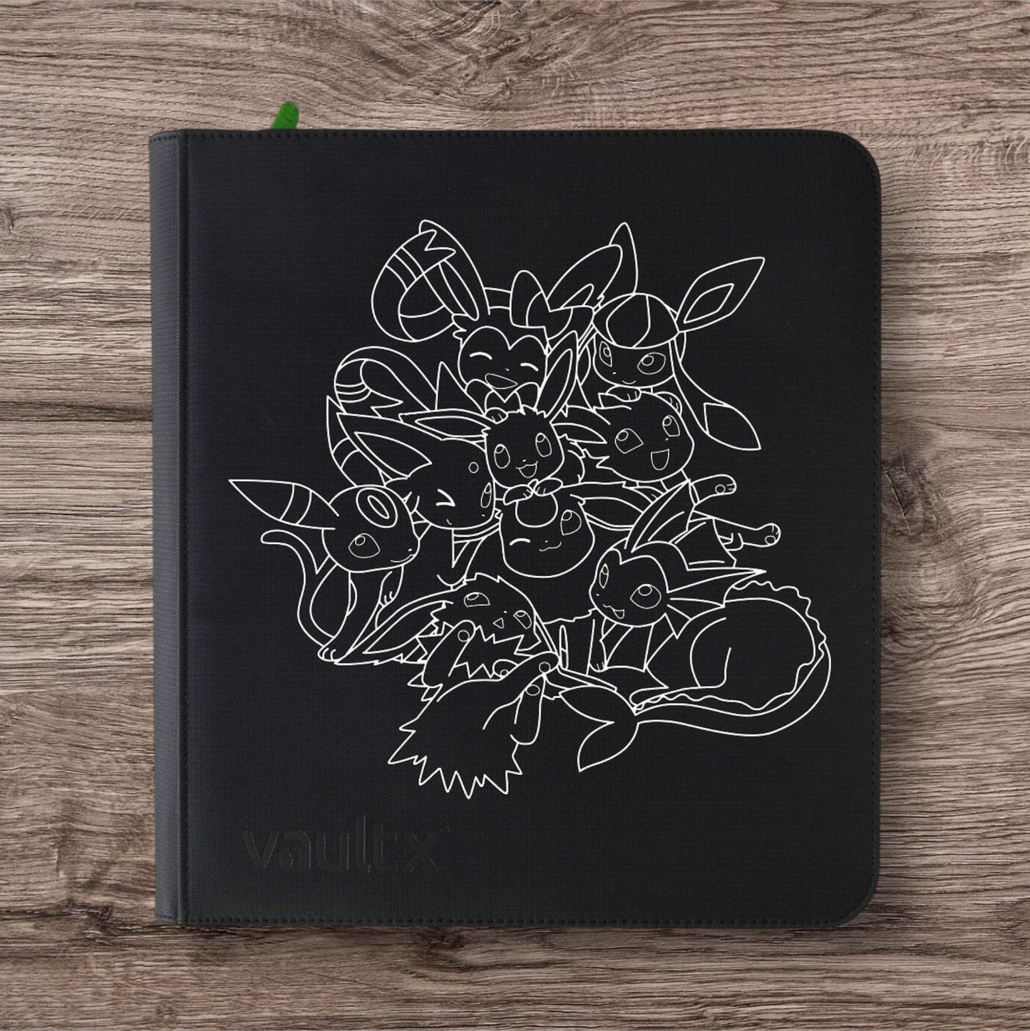 Custom Made Vault X 12 Pocket Black Zip Binder / Folder for TCG collection – Eeveelutions