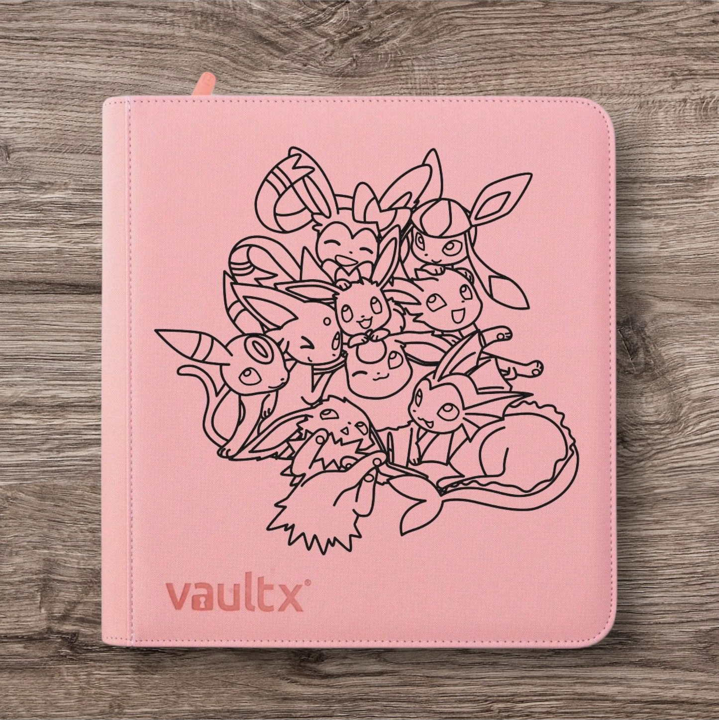 Custom Made Vault X 12 Pocket Pink Zip Binder / Folder for TCG collection – Eeveelutions