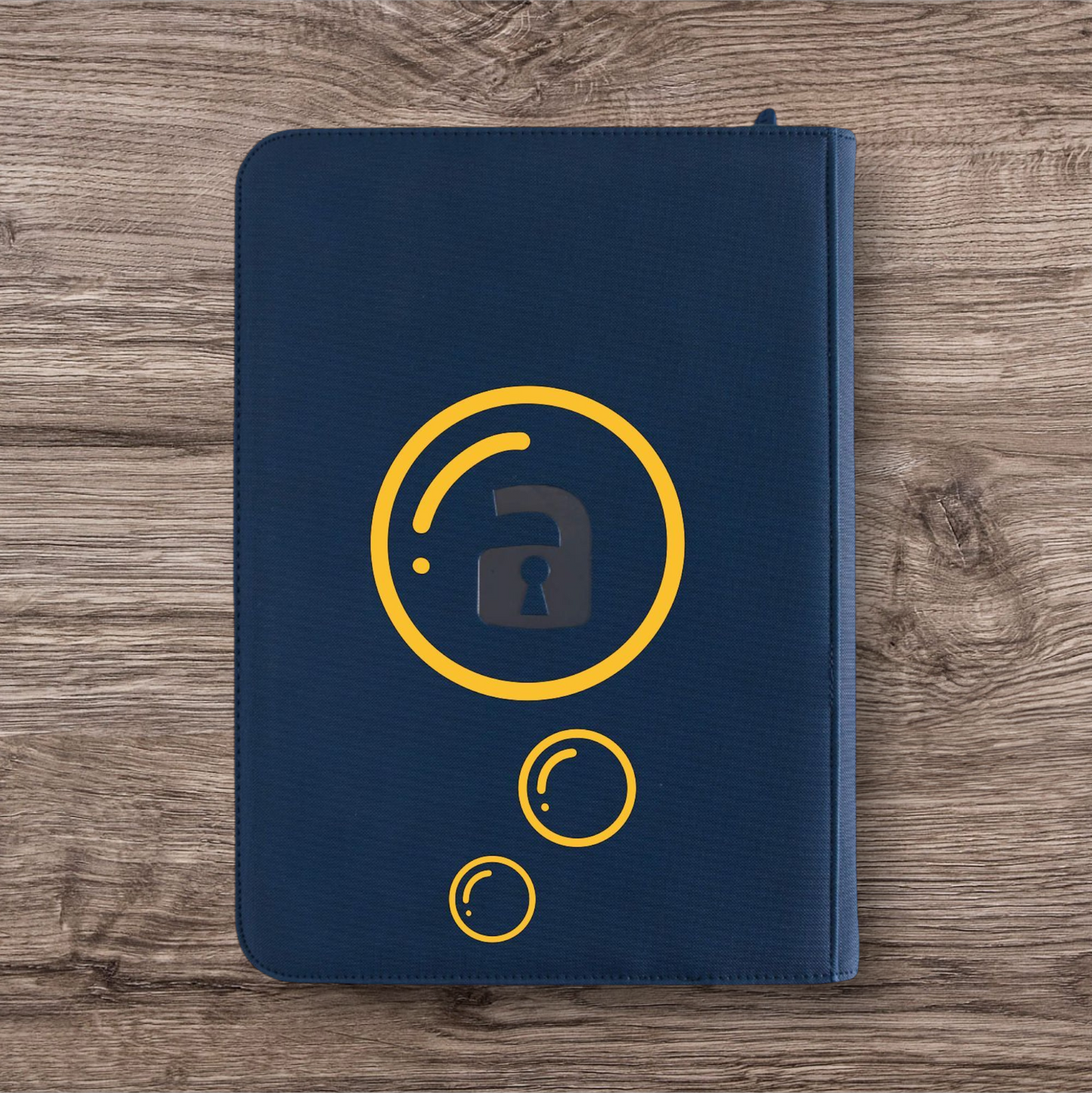 Custom Made Vault X 9 Pocket Blue Zip Binder / Folder for TCG collection – Metalic Gold Magikarp