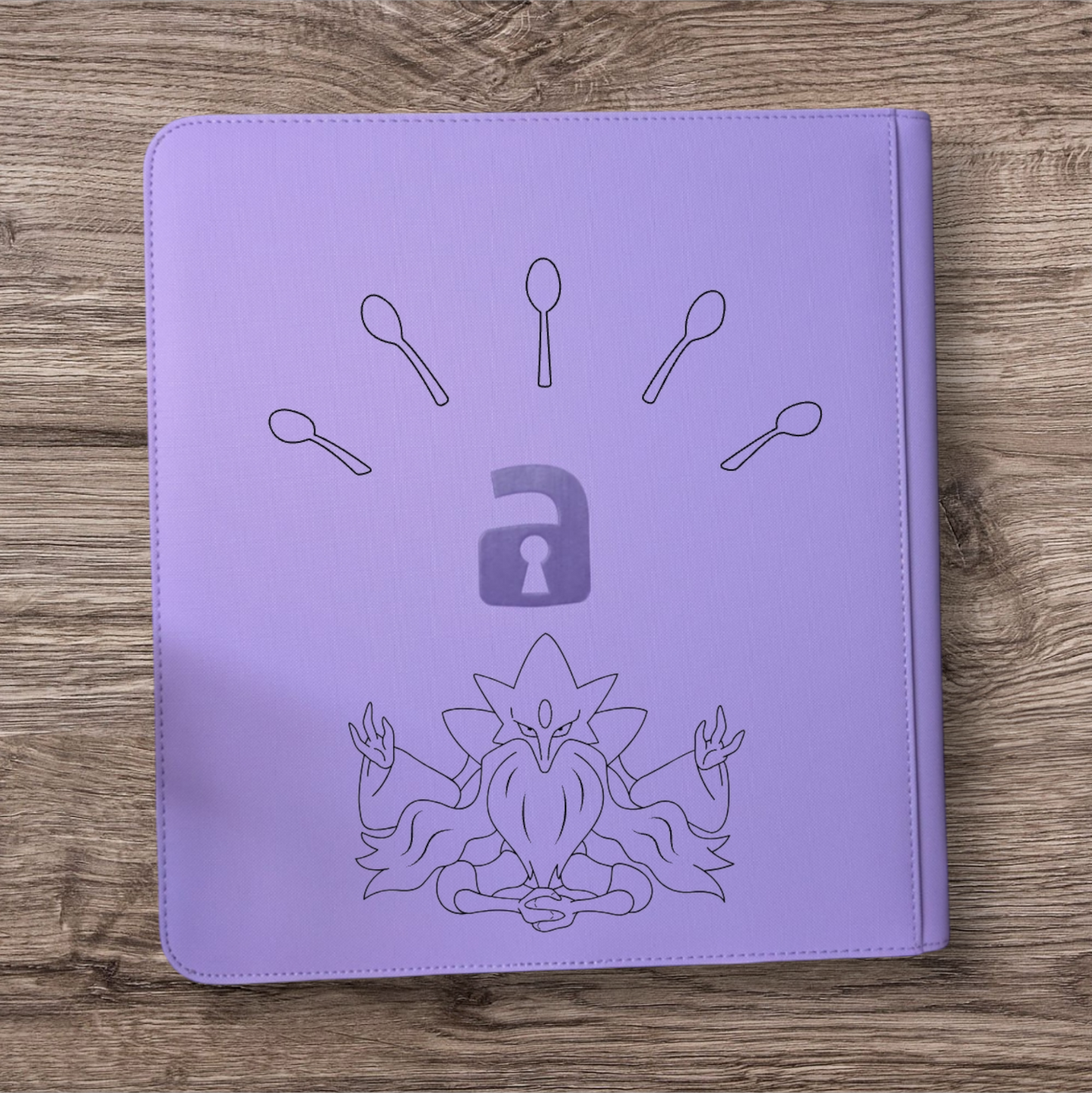 Custom Made Vault X 12 Pocket Purple Zip Binder / Folder for TCG collection – Abra Evolution Line