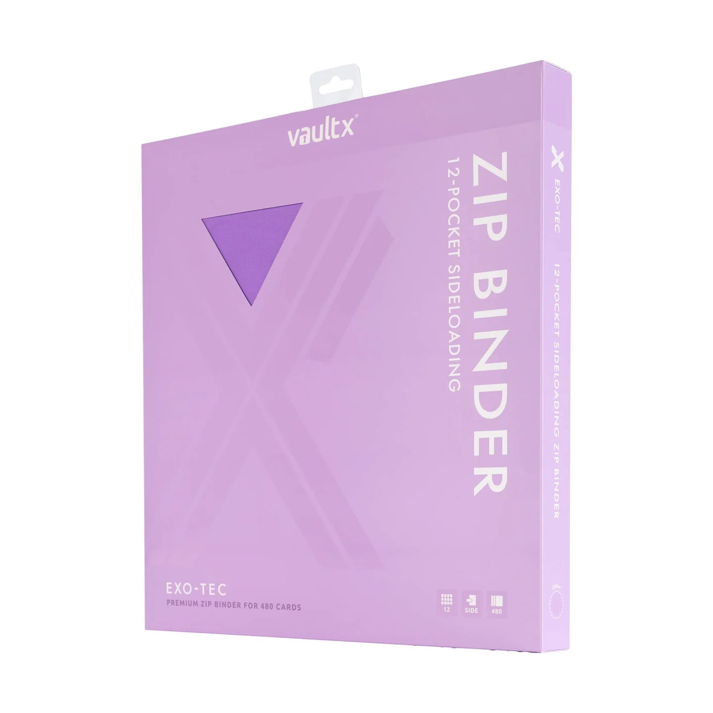 Custom Made Vault X 12 Pocket Purple Zip Binder / Folder for TCG collection – Gengar, Mewtwo & Lucario