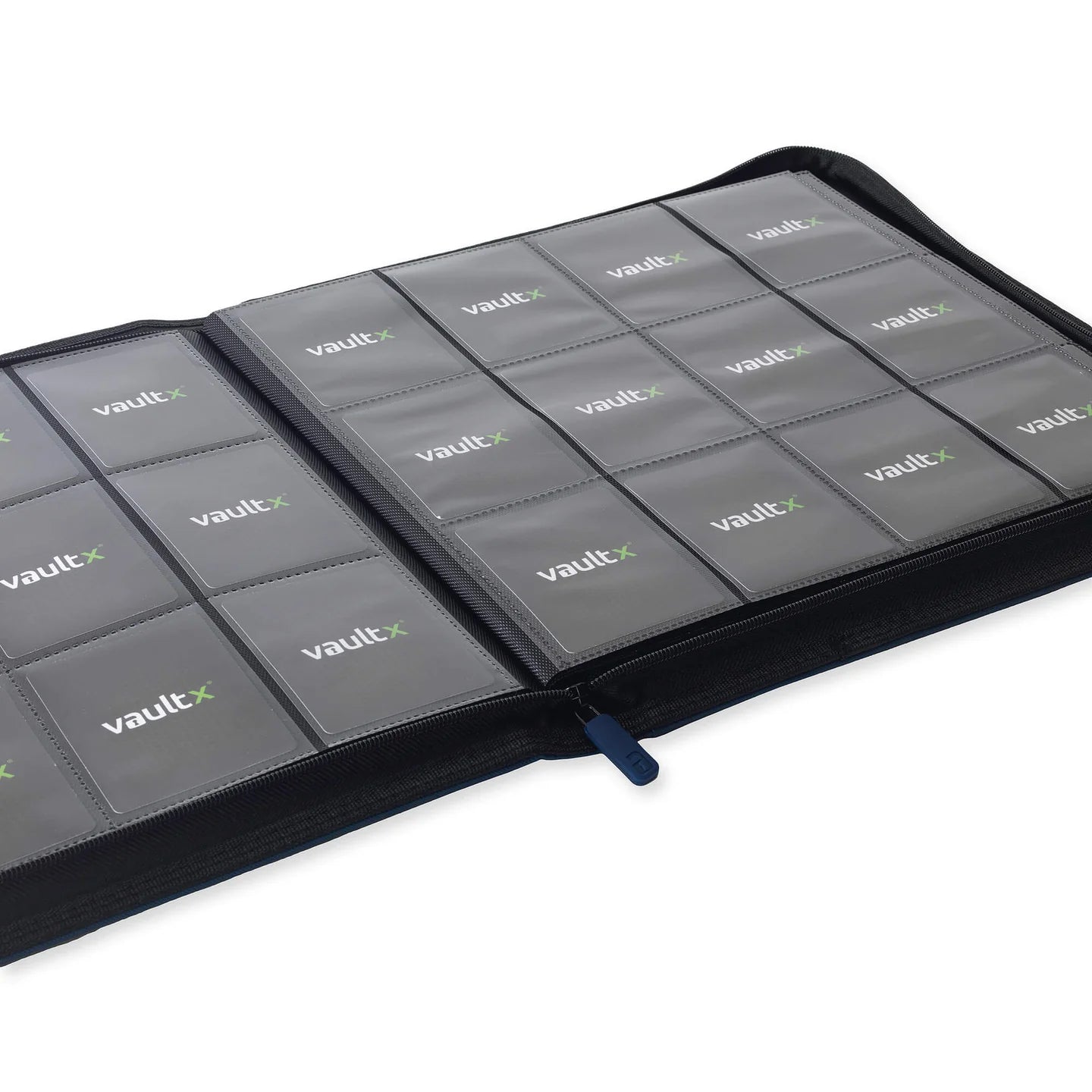 Custom Made Vault X 12 Pocket XL Blue Zip Binder / Folder for TCG collection – Prismatic Evolution