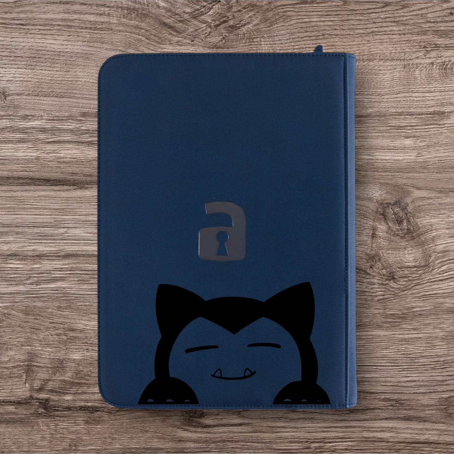 Custom Made Vault X 4 Pocket Blue Zip Binder / Folder for TCG collection – Snorlax