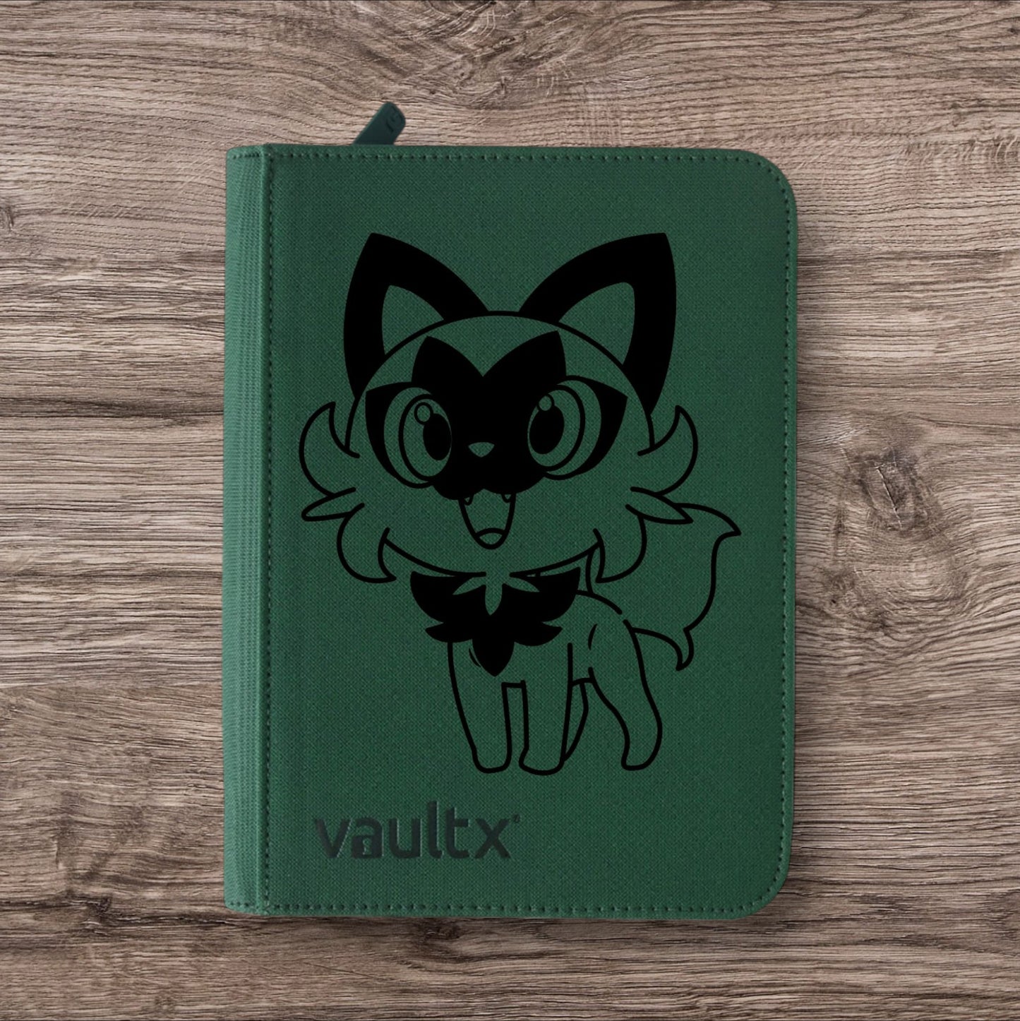 Custom Made Vault X 4 Pocket Green Zip Binder / Folder for TCG collection – Sprigatito