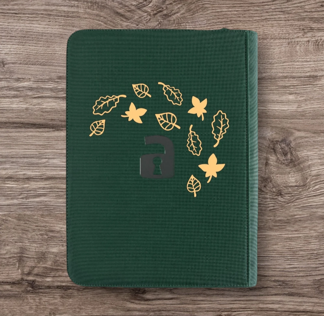 Custom Made Vault X 4 Pocket Green Zip Binder / Folder for TCG collection – Leafeon