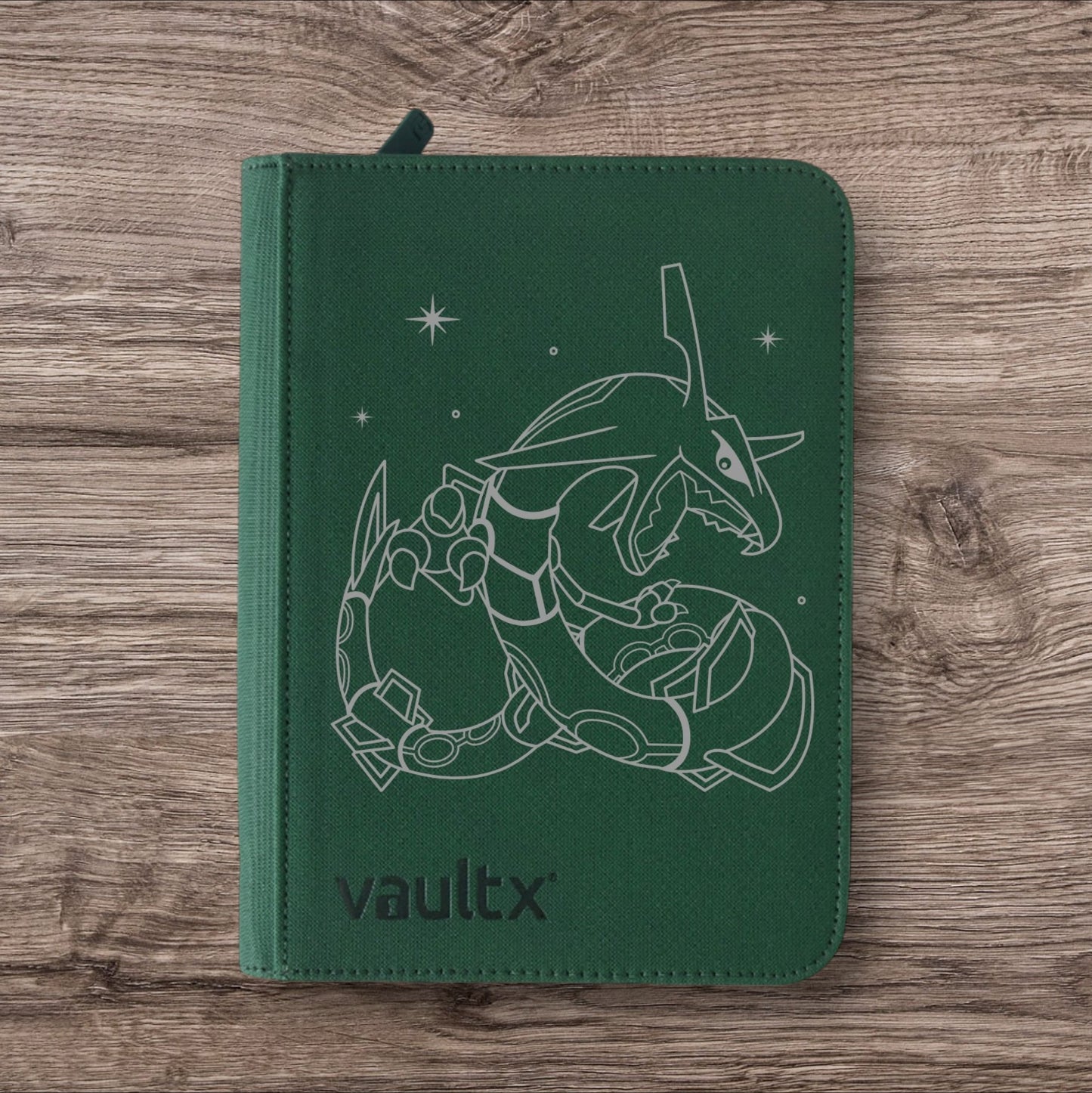 Custom Made Vault X 4 Pocket Green Binder / Folder for TCG collection – Rayquaza
