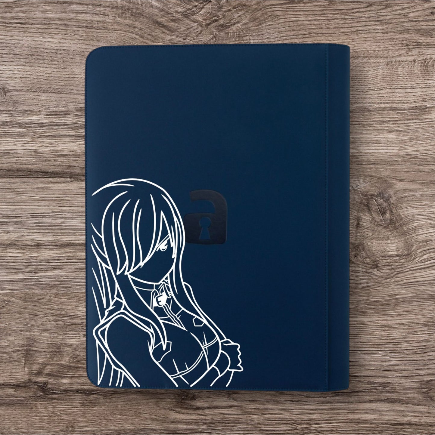 Custom Made Vault X 16 Pocket Royal Blue Zip Binder / Folder for TCG collection – Weiss Schwarz
