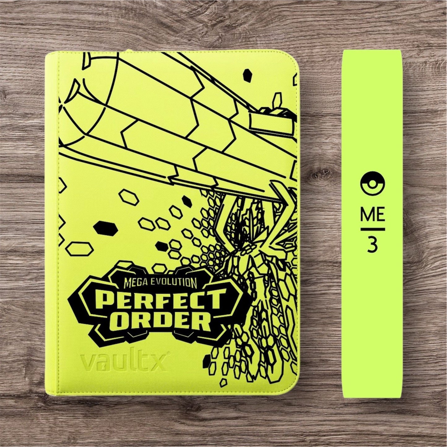 Custom Made Vault X 9 Pocket Neon Yellow Zip Binder / Folder for TCG collection – Perfect Order