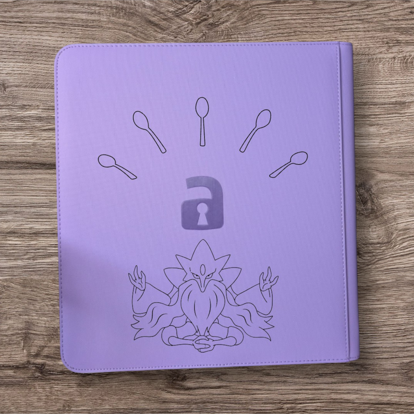 Custom Made Vault X 4 Pocket Purple Zip Binder / Folder for TCG collection – Abra Evolution Line