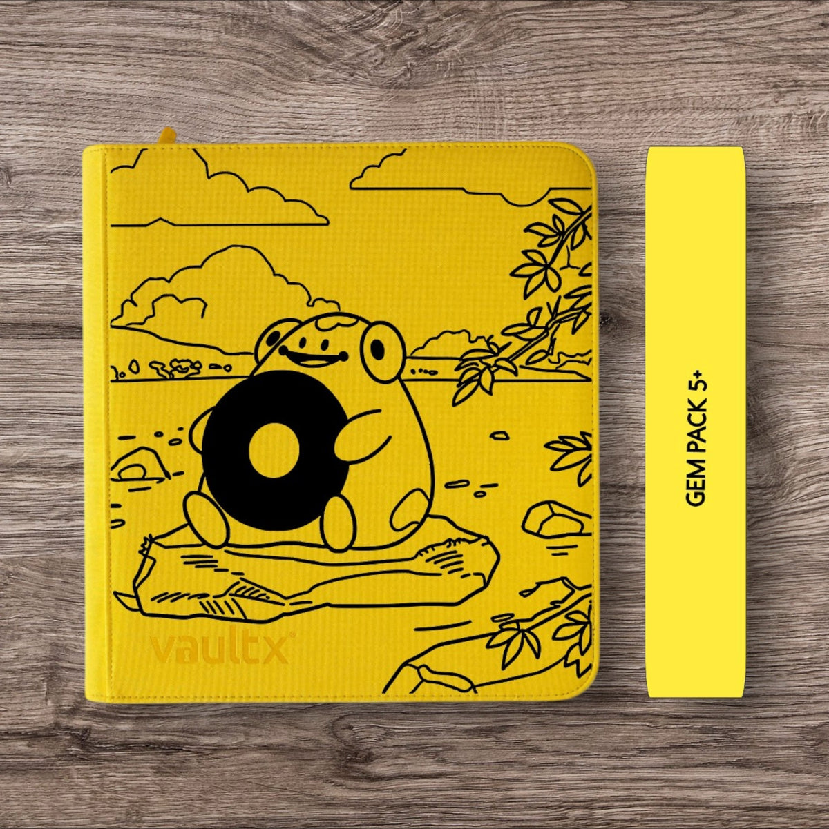 Custom Made Vault X 12 Pocket XL Yellow Zip Binder / Folder for TCG collection – Bellibolt