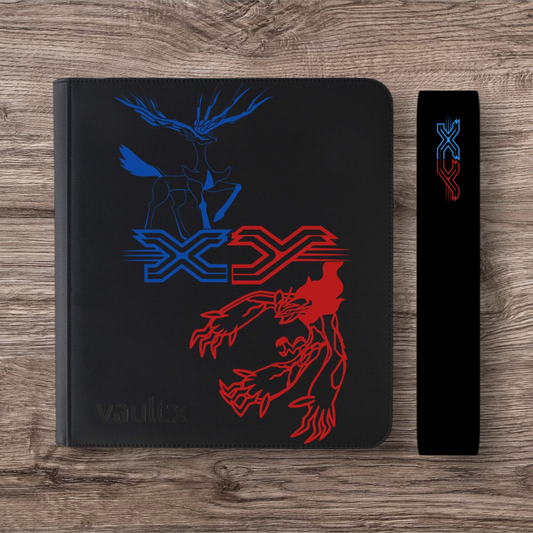 Custom Made Vault X 12 Pocket XL Black Zip Binder / Folder for TCG collection – XY
