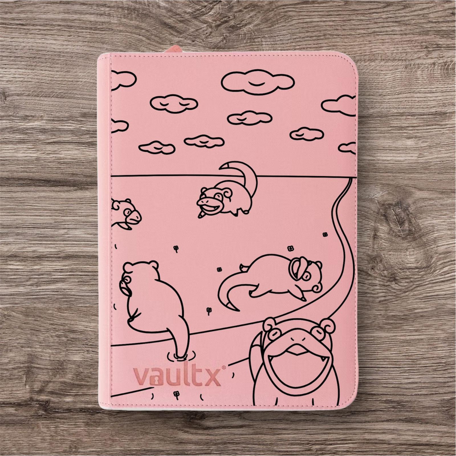 Custom Made Vault X 9 Pocket Pink Zip Binder / Folder for TCG