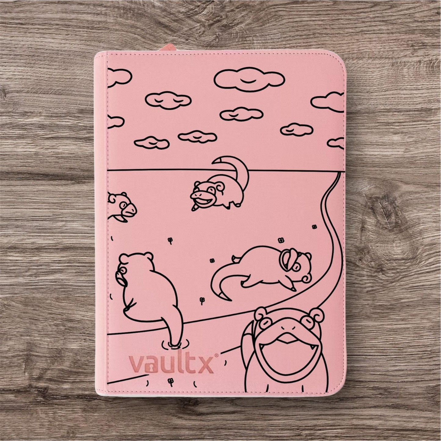 Custom Made Vault X 9 Pocket Pink Zip Binder / Folder for TCG collection – Slowpoke