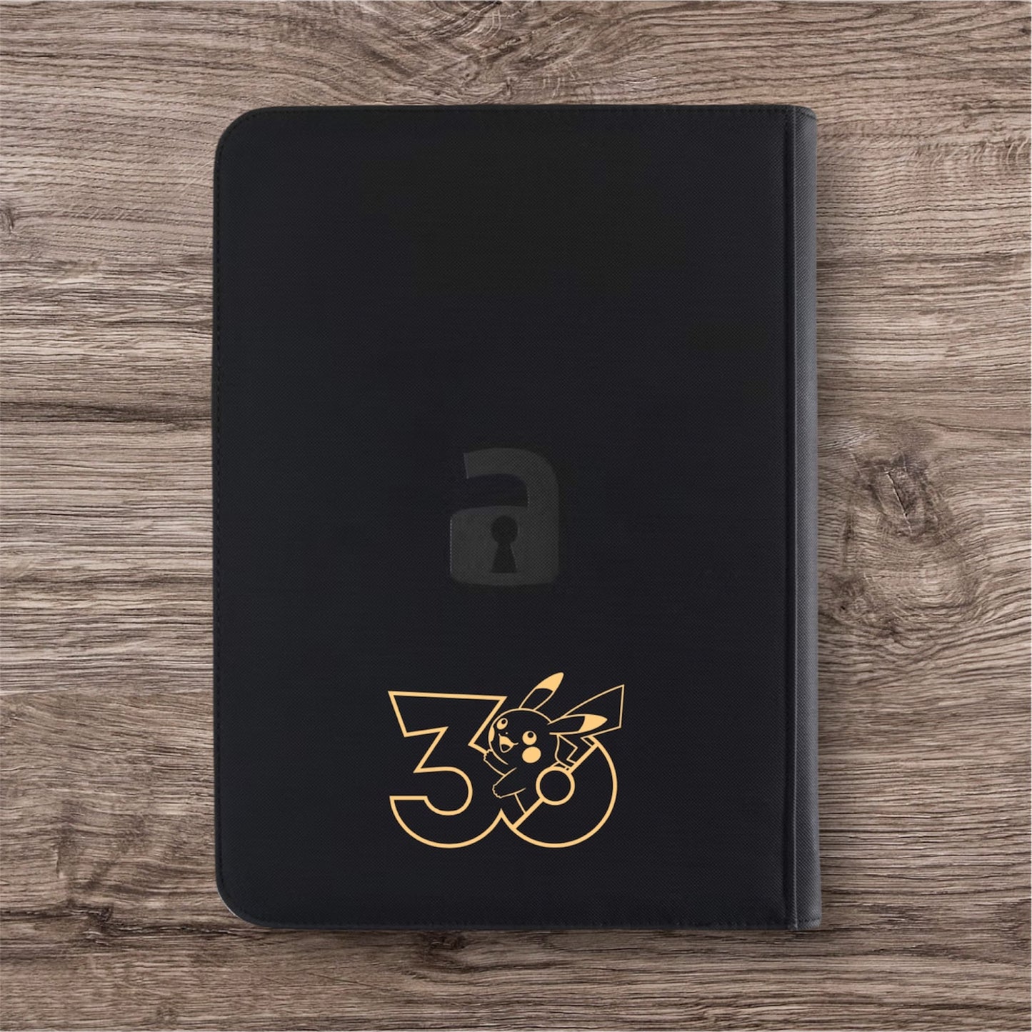 Custom Made Vault X 9 Pocket Black Zip Binder / Folder for TCG collection - 30th Celebration Gold Edition