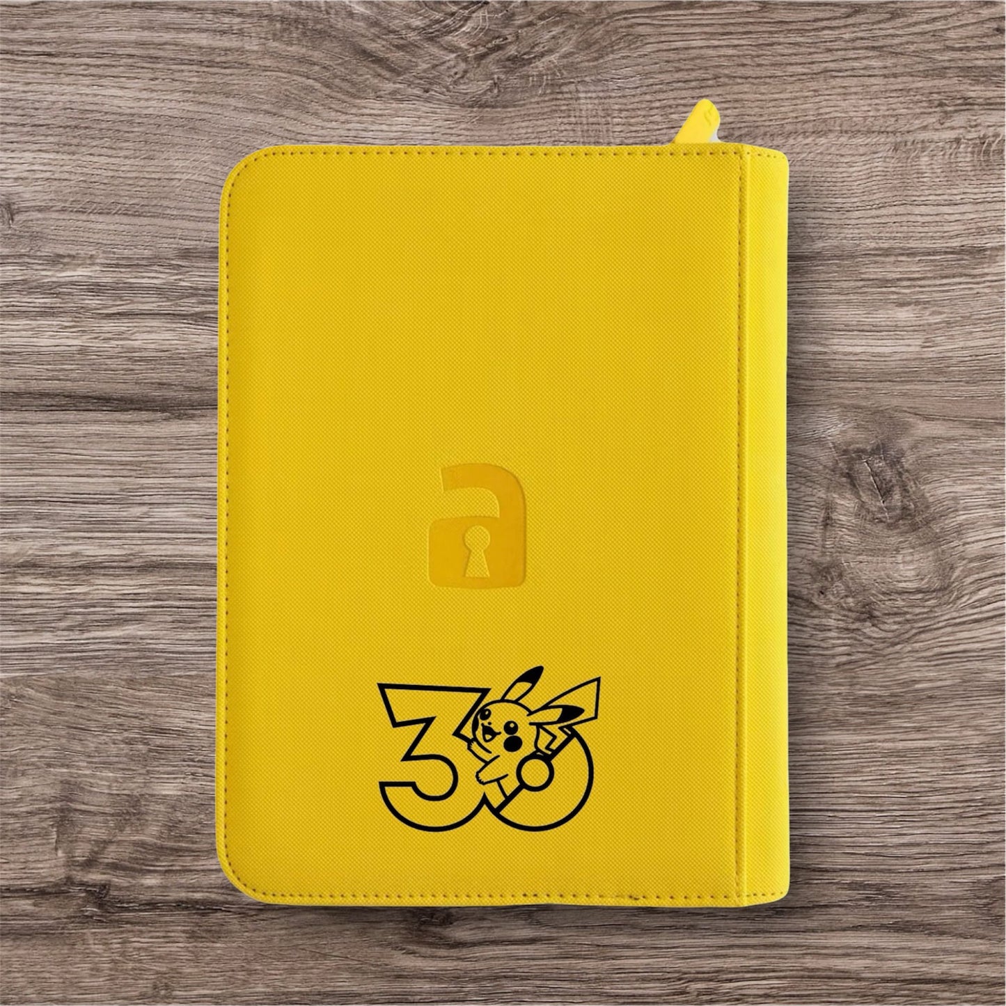 Custom Made Vault X 9 Pocket Yellow Zip Binder / Folder for TCG collection - 30th Celebration