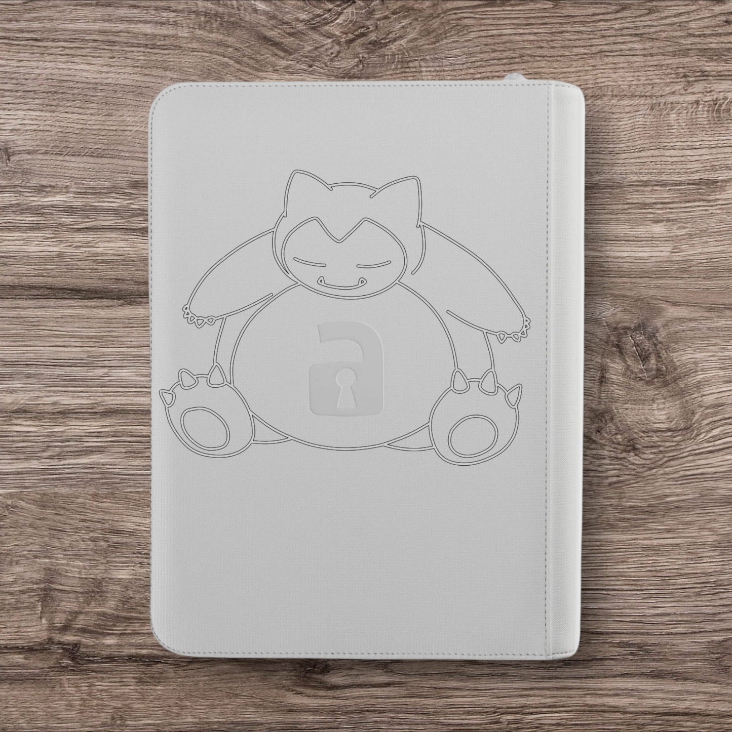 Custom Made Vault X 9 Pocket White & Holographic Edition Zip Binder / Folder for TCG collection – 151 Mew Edition