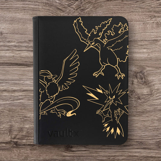 Custom Made Vault X 9 Pocket Black and Gold Edition Binder / Folder for TCG collection – Legendary Birds