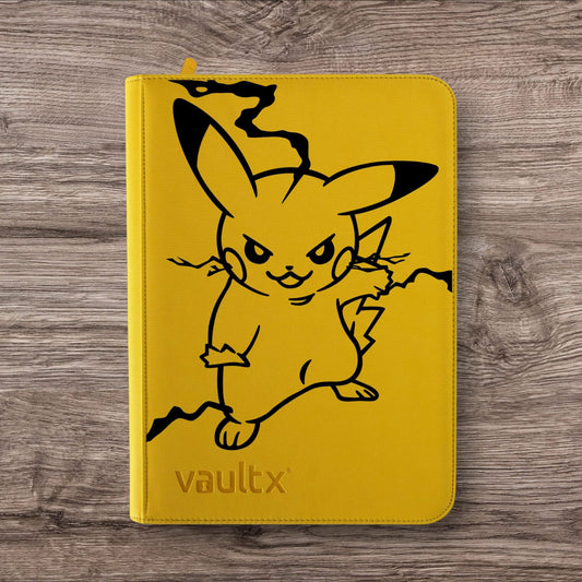 Custom Made Vault X 9 Pocket Yellow Binder / Folder for TCG collection – Pikachu