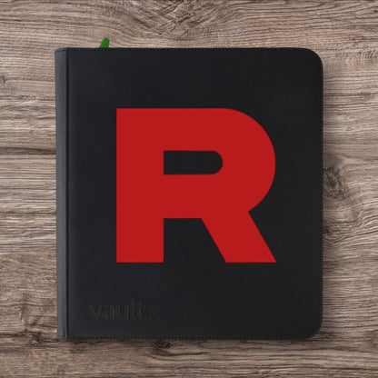 Custom Made Mintkeeper 9 Pocket Black Toploader Binder / Folder for TCG collection – Rocket and Nidoking