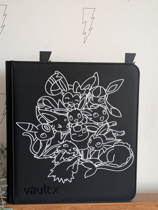 Custom Made Vault X 12 Pocket Black Zip Binder / Folder for TCG collection – Eeveelutions