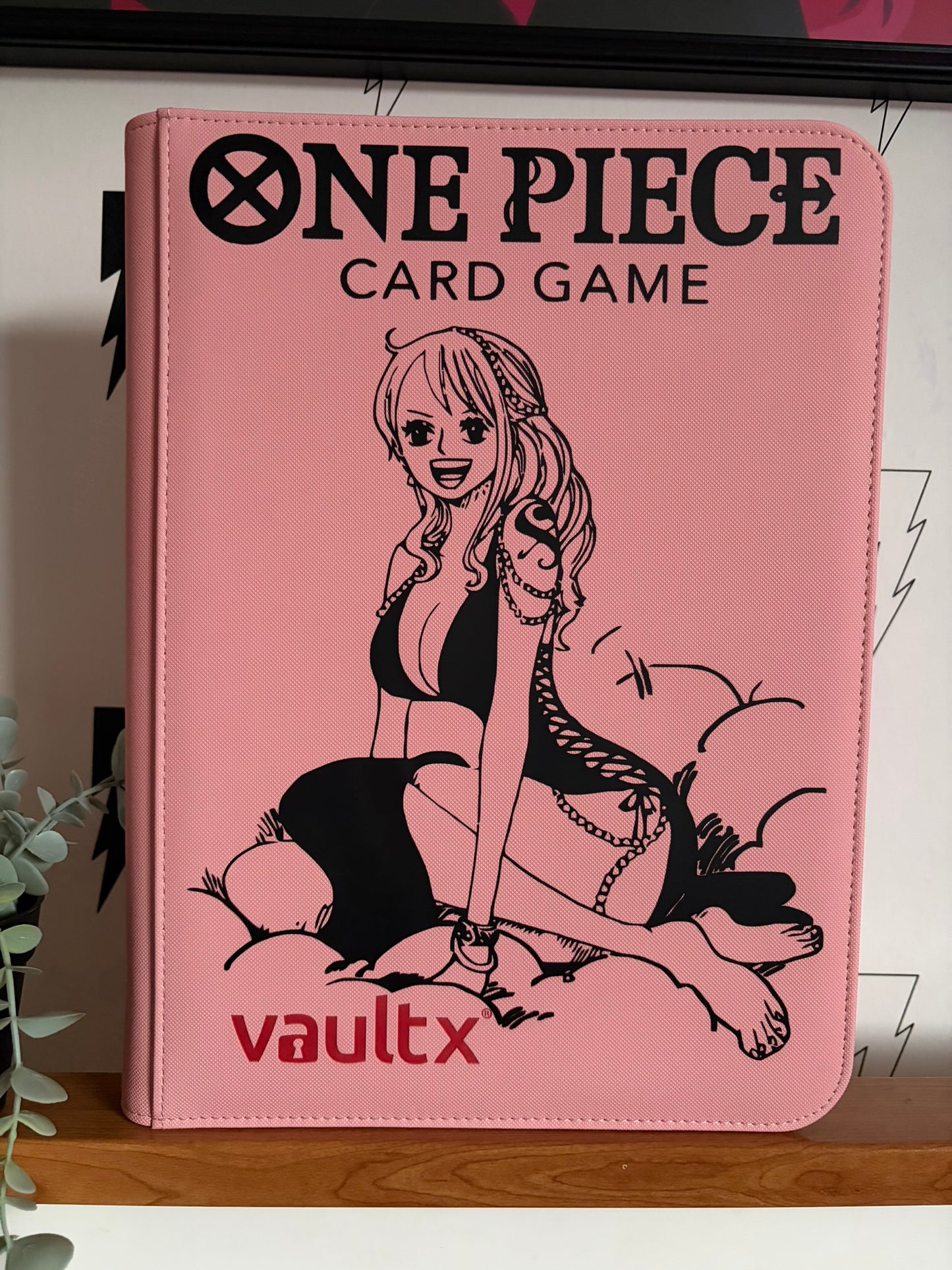 Custom Made Vault X 9 Pocket Pink Zip Binder / Folder for TCG collection – One Piece Nami
