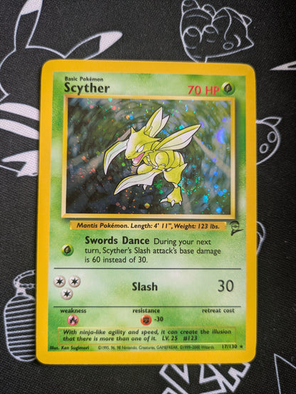 Scyther Base Set 2 Holo 17/130 - Pokemon TCG Card