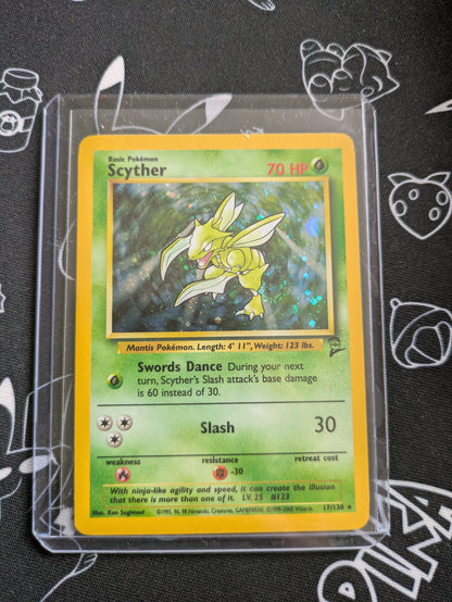 Scyther Base Set 2 Holo 17/130 - Pokemon TCG Card