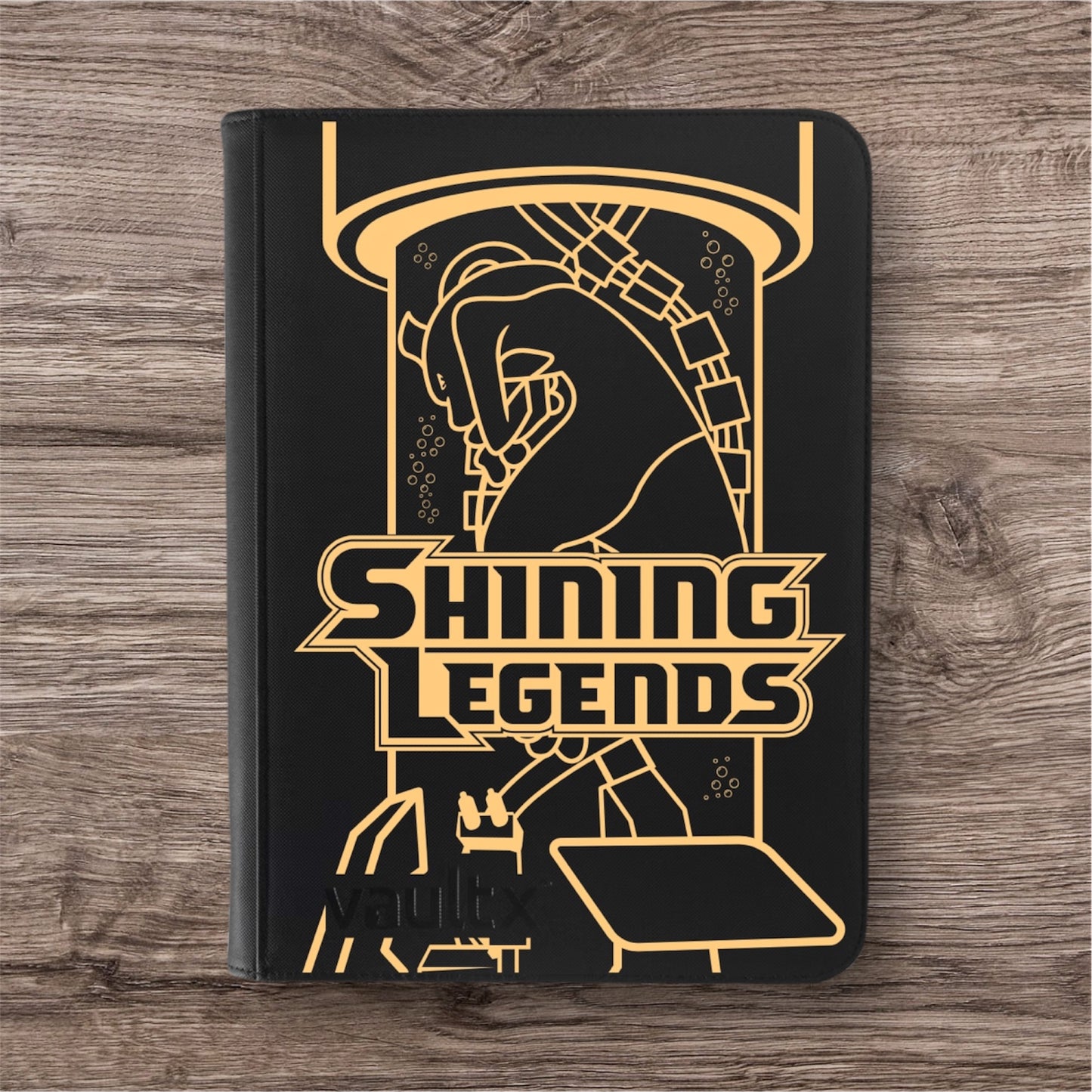 Custom Made Vault X 9 Pocket Black Zip Binder / Folder for TCG collection – Shining Legends