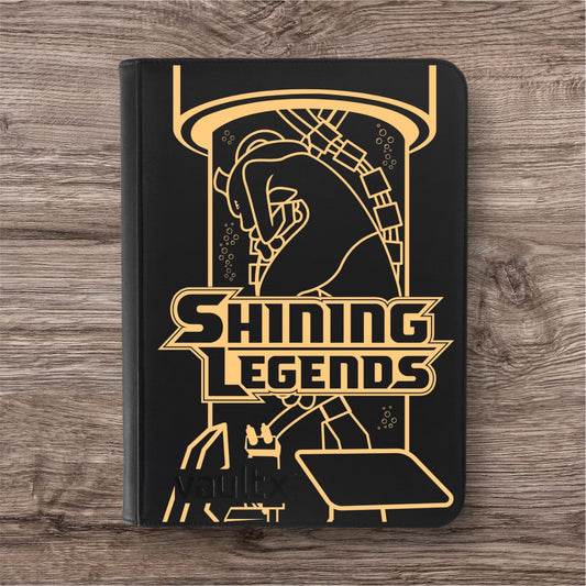 Custom Made Vault X 9 Pocket Black Zip Binder / Folder for TCG collection – Shining Legends