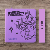 Custom Made Vault X 12 Pocket Purple Zip Binder / Folder for TCG collection – Terastal Festival Eevee Edition