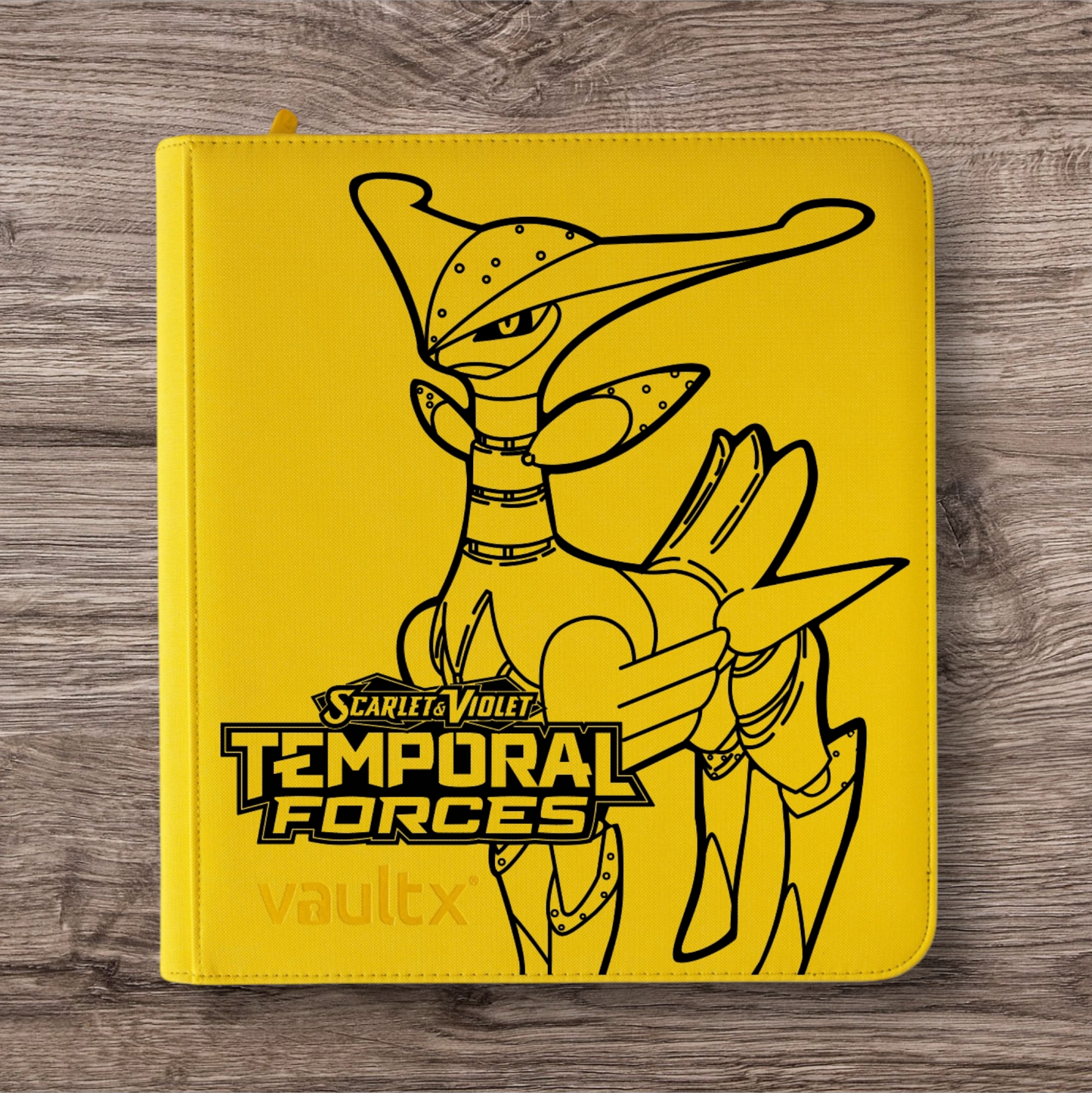 Custom Made Vault X 12 Pocket XL Yellow Zip Binder / Folder for TCG collection – Temporal Forces