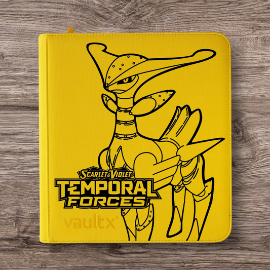 Custom Made Vault X 12 Pocket XL Yellow Zip Binder / Folder for TCG collection – Temporal Forces