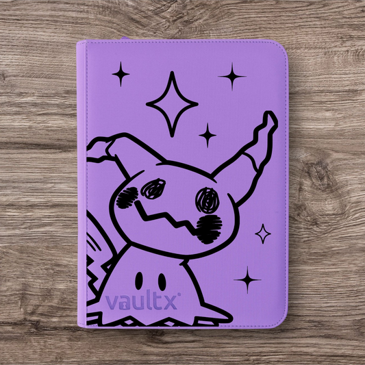 Custom Made Vault X 9 Pocket Purple Zip Binder / Folder for TCG collection – Mimikyu