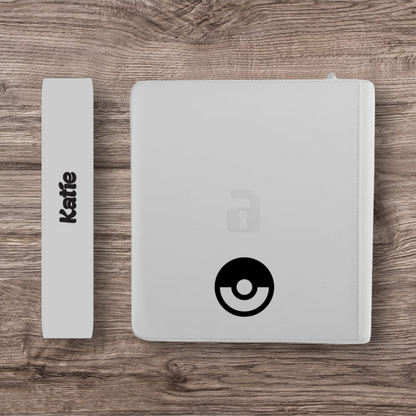 Custom Made Vault X 12 Pocket White Edition Zip Binder / Folder for TCG collection - 4 Pokemon