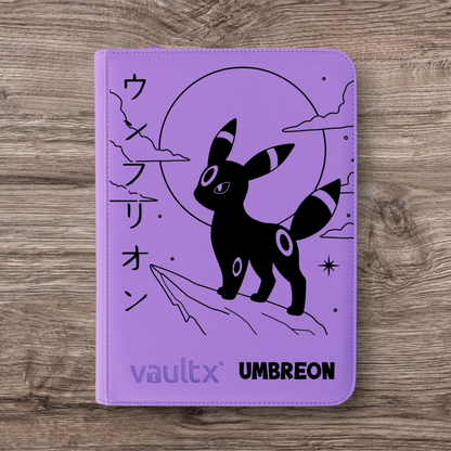Custom Made Vault X 9 Pocket Purple Zip Binder / Folder for TCG collection – Umbreon