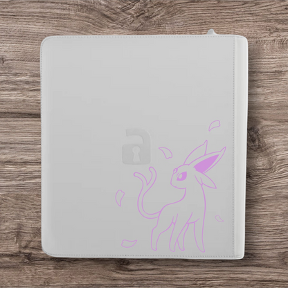 Custom Made Vault X 12 Pocket White Edition Zip Binder / Folder for TCG collection – Espeon