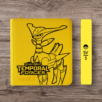 Custom Made Vault X 12 Pocket Yellow Zip Binder / Folder for TCG collection – Temporal Forces