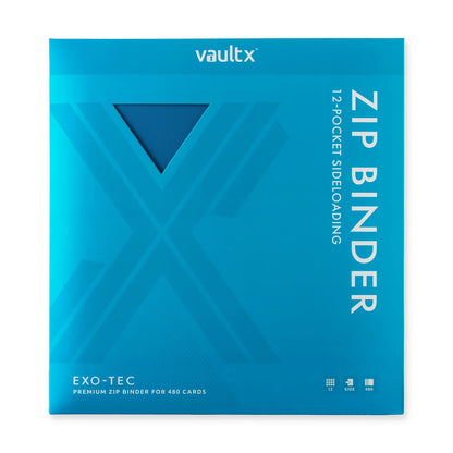 Custom Made Vault X 12 Pocket Neon Blue Zip Binder / Folder for TCG collection – Paldean Fates Bubble Mew Edition