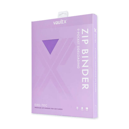 Custom Made Vault X 9 Pocket Purple Zip Binder / Folder for TCG collection – Paldean Fates Mimikyu Edition