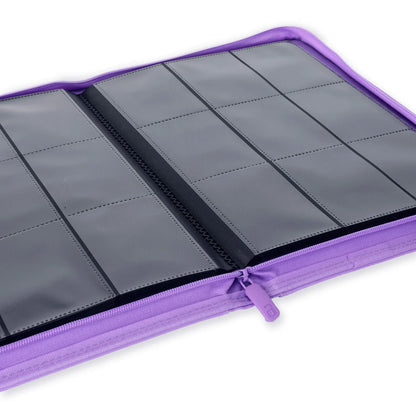 Custom Made Vault X 9 Pocket Purple Zip Binder / Folder for TCG collection – Paldean Fates Mimikyu Edition