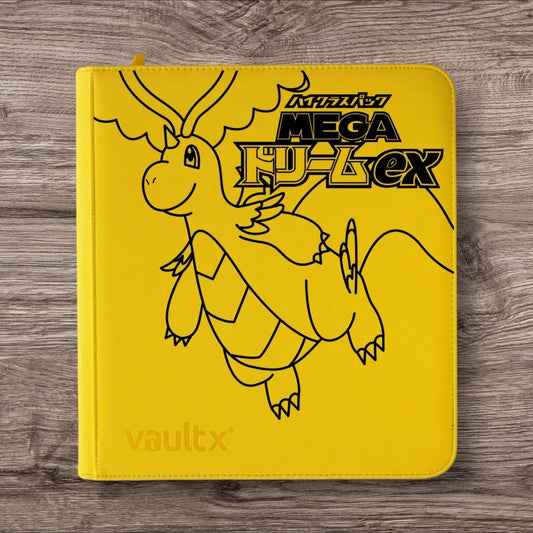 Custom Made Vault X 12 Pocket Yellow Zip Binder / Folder for TCG collection –  Mega Dreams