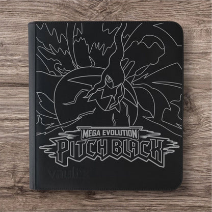 Custom Made Vault X 12 Pocket Black Zip Binder / Folder for TCG collection – Pitch Black