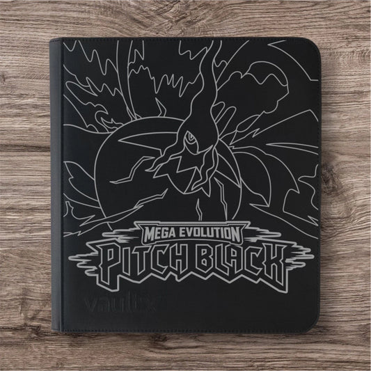 Custom Made Vault X 12 Pocket Black Zip Binder / Folder for TCG collection – Pitch Black